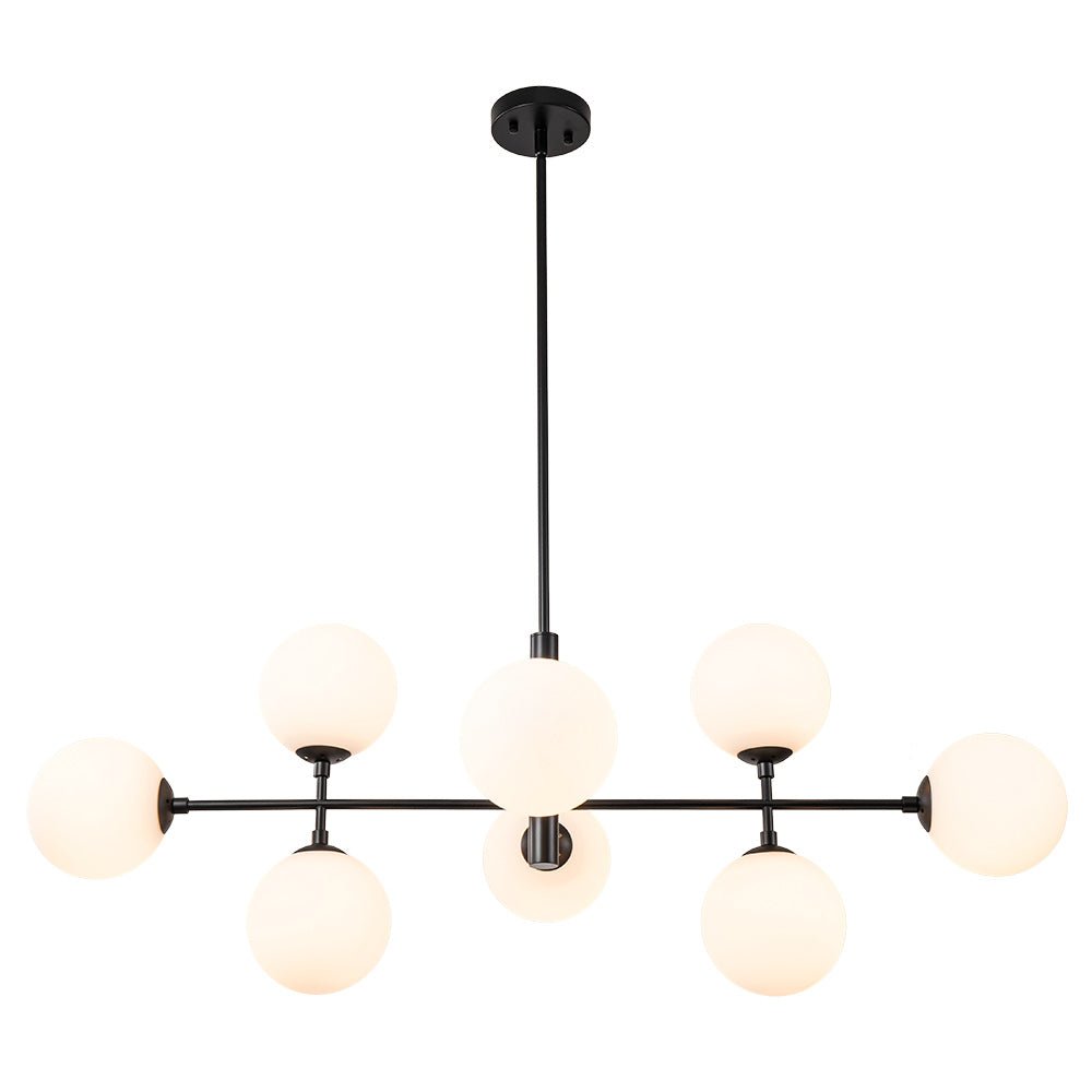 Glorioso Linear Glass Chandelier - Lamp Copper