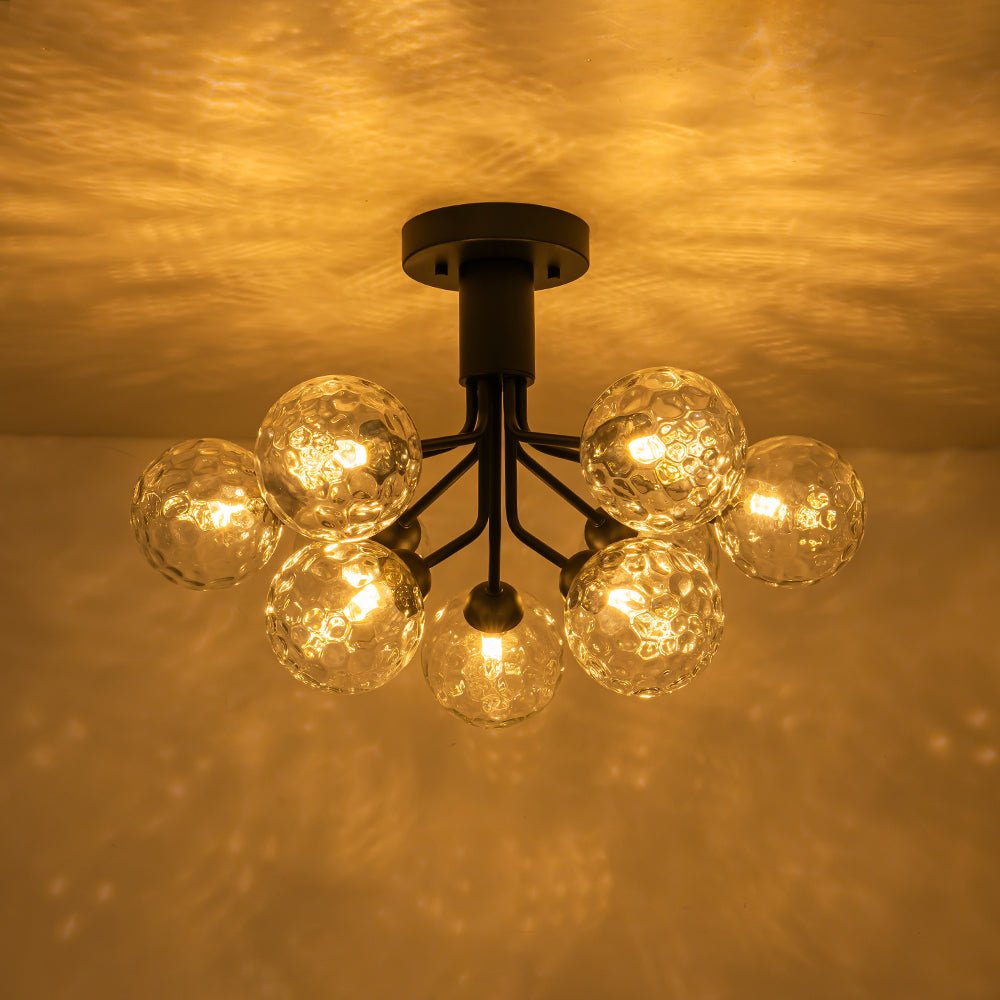 Waegnend Bloom Water Tiered Sputnik Glass Ceiling Light - Lamp Copper