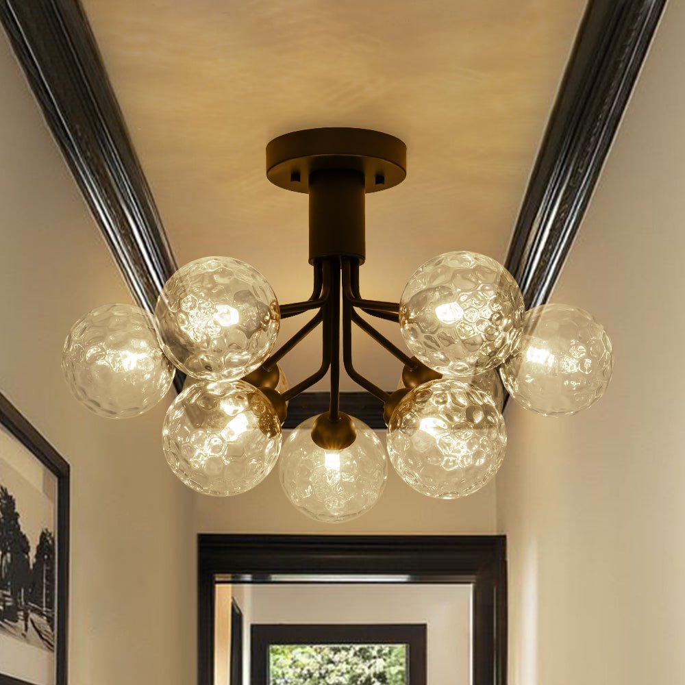 Waegnend Bloom Water Tiered Sputnik Glass Ceiling Light - Lamp Copper