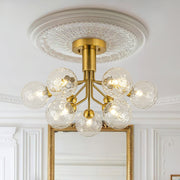 Waegnend Bloom Water Tiered Sputnik Glass Ceiling Light - Lamp Copper