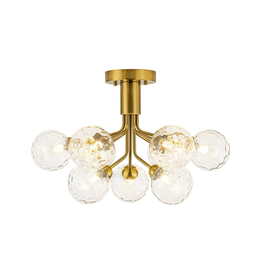 Waegnend Bloom Water Tiered Sputnik Glass Ceiling Light - Lamp Copper