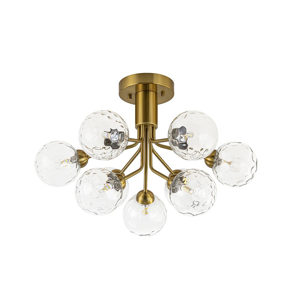 Waegnend Bloom Water Tiered Sputnik Glass Ceiling Light - Lamp Copper