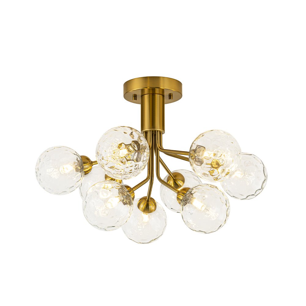 Waegnend Bloom Water Tiered Sputnik Glass Ceiling Light - Lamp Copper