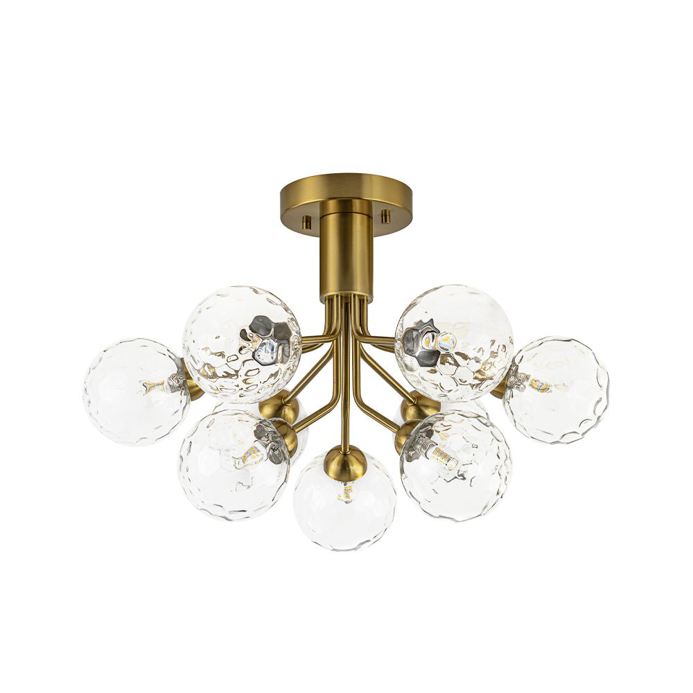 Waegnend Bloom Water Tiered Sputnik Glass Ceiling Light - Lamp Copper