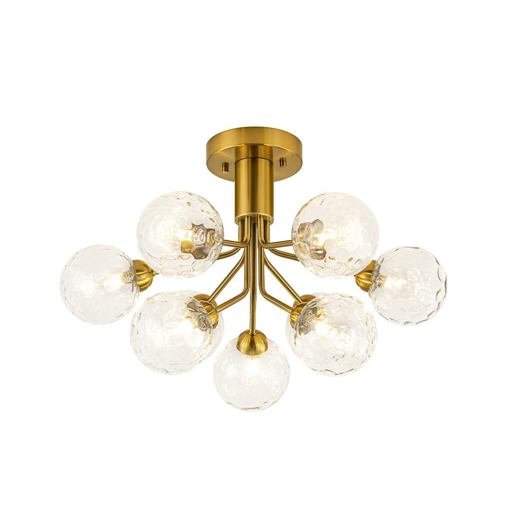 Waegnend Bloom Water Tiered Sputnik Glass Ceiling Light - Lamp Copper