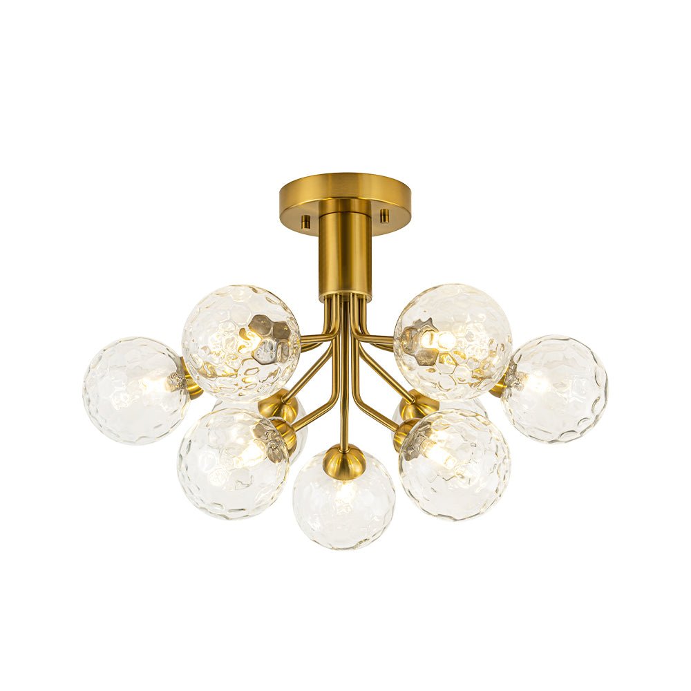 Waegnend Bloom Water Tiered Sputnik Glass Ceiling Light - Lamp Copper