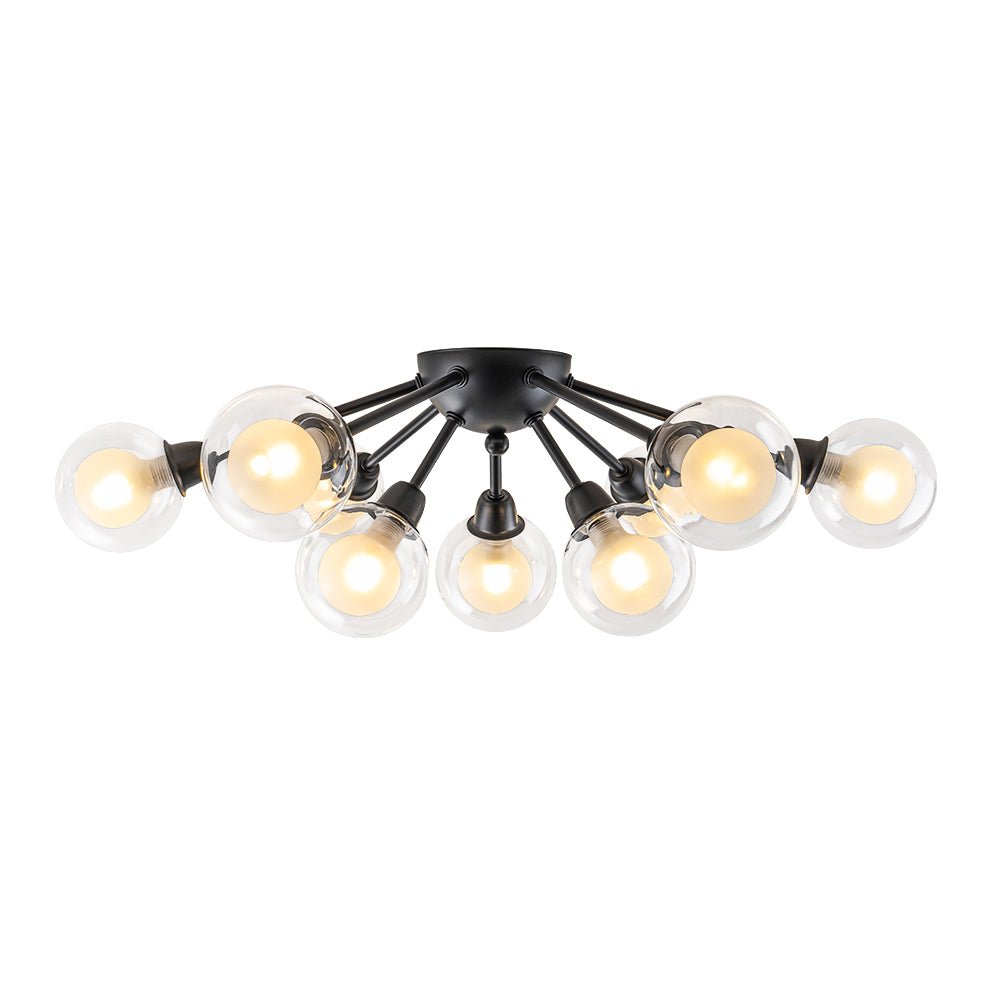 Xenunix Layered Sputnik Glass Semi Flush Chandelier - Lamp Copper
