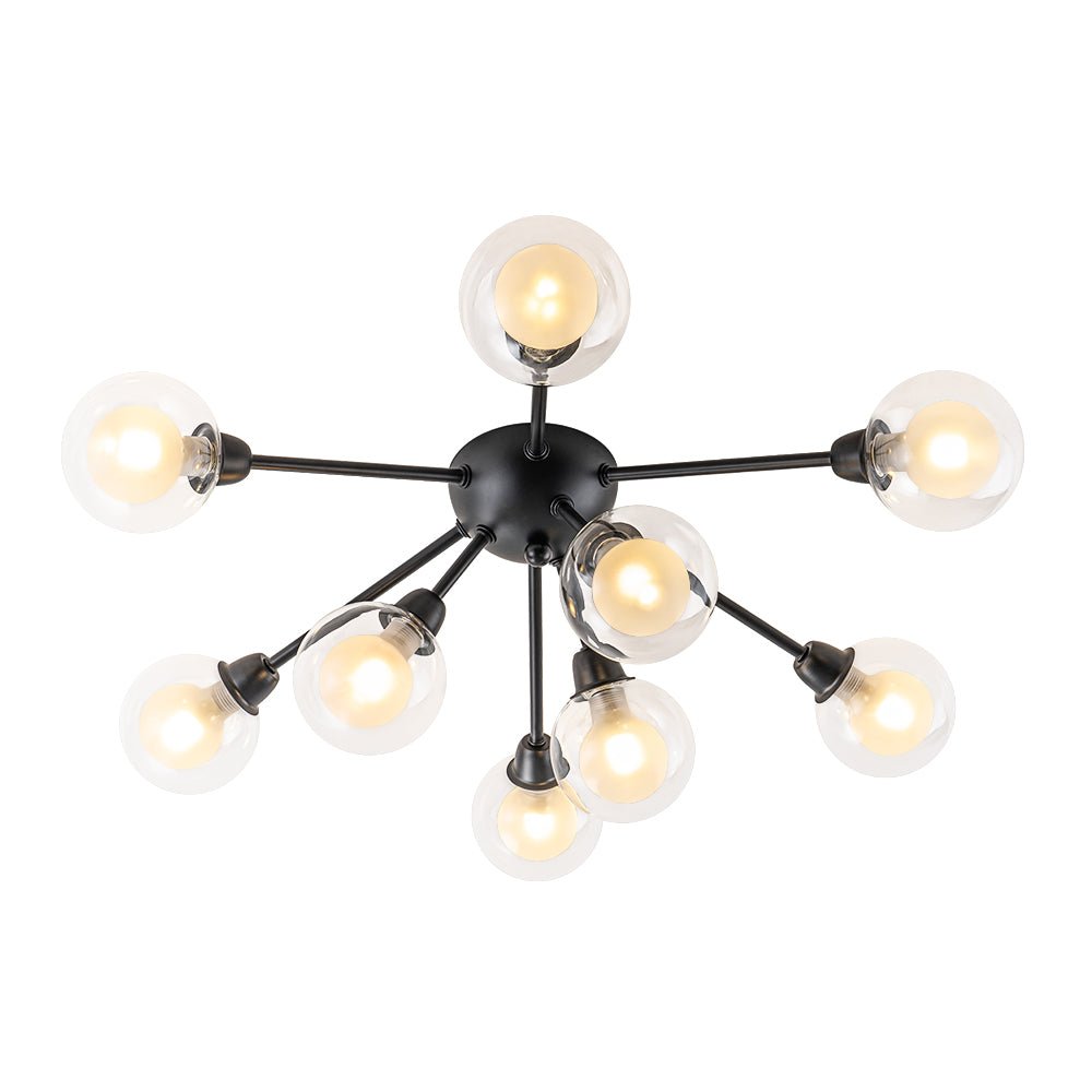 Xenunix Layered Sputnik Glass Semi Flush Chandelier - Lamp Copper