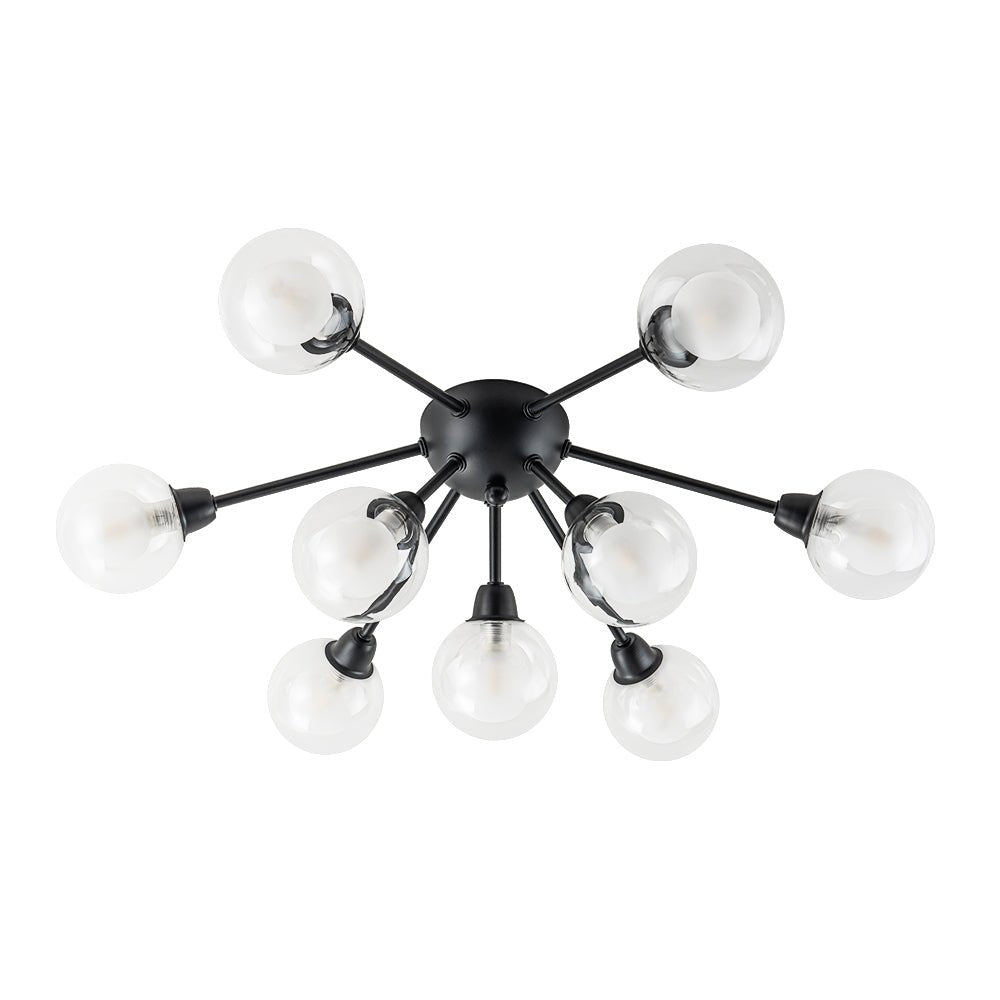 Xenunix Layered Sputnik Glass Semi Flush Chandelier - Lamp Copper