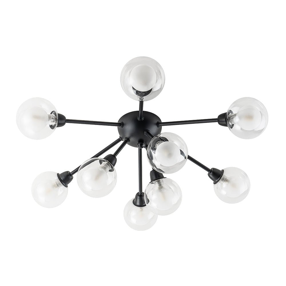 Xenunix Layered Sputnik Glass Semi Flush Chandelier - Lamp Copper