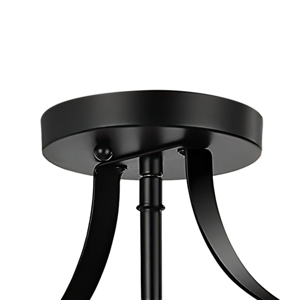 Plotunix Industrial Metal Semi Flush Mount Lighting - Lamp Copper