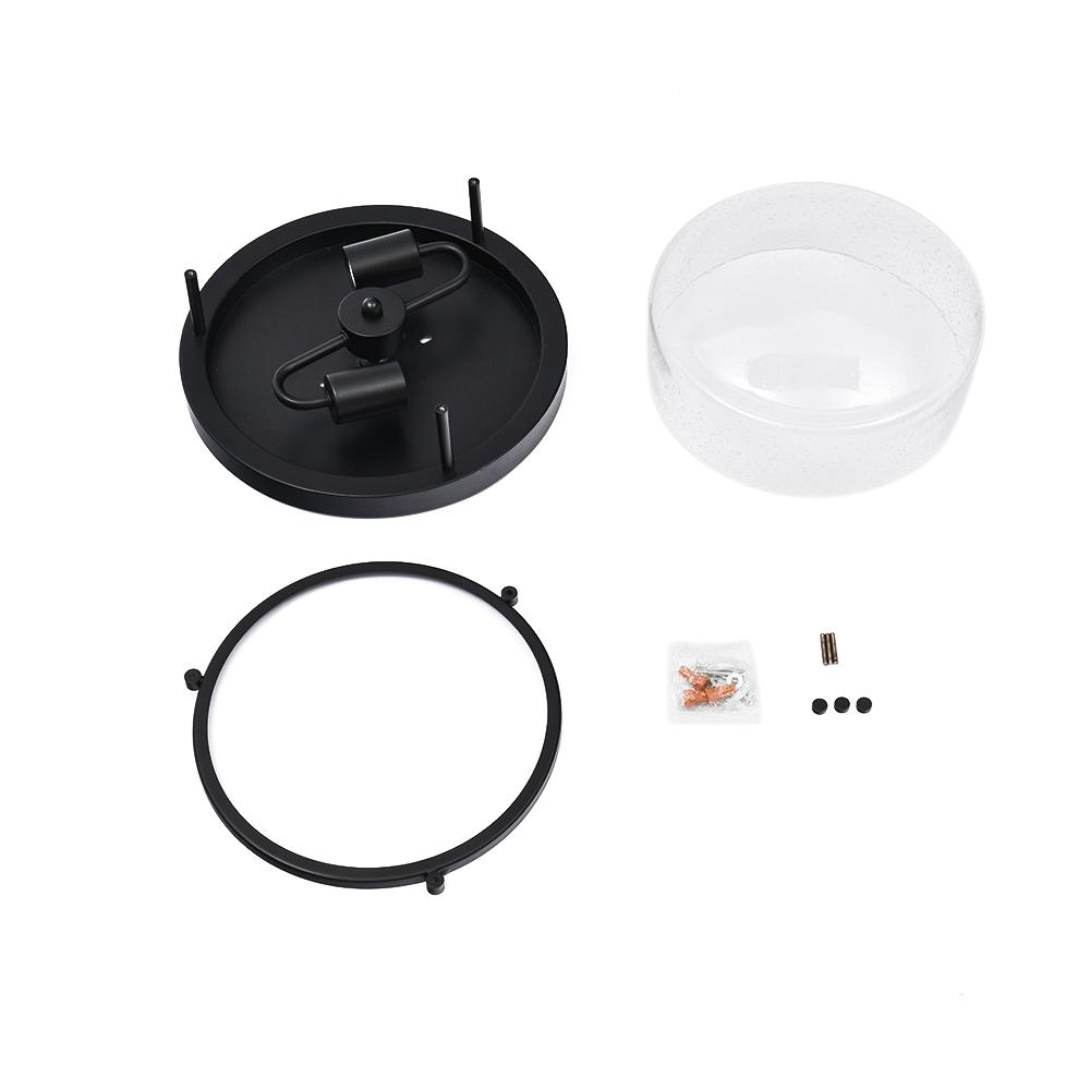 Auran Modern Glass Flush Mount Ceiling Light - Lamp Copper