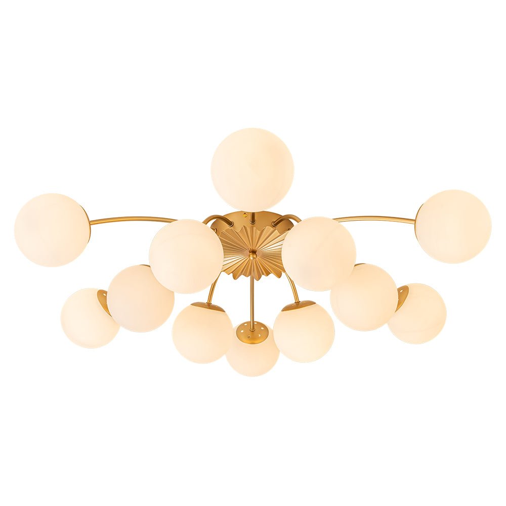 Lumina Modern Glass Chandelier - Lamp Copper