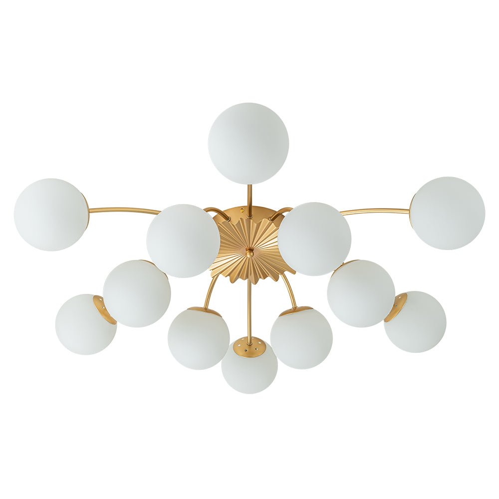 Lumina Modern Glass Chandelier - Lamp Copper