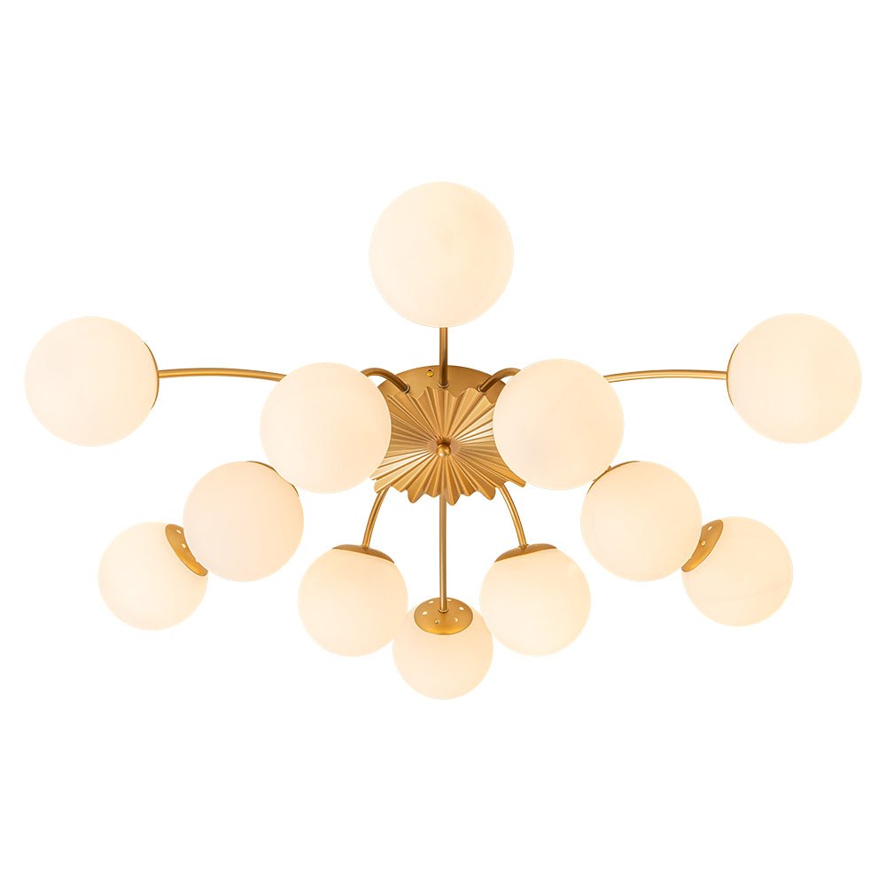 Lumina Modern Glass Chandelier - Lamp Copper