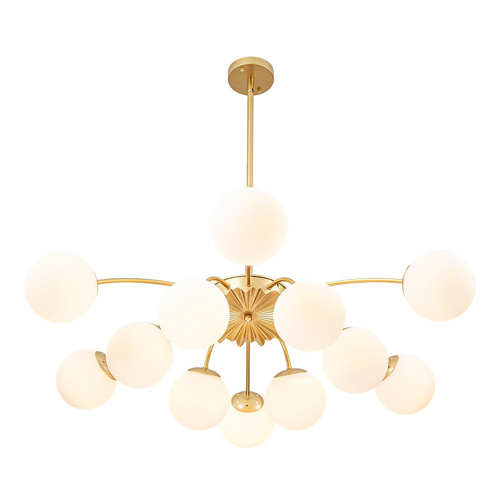 Lumina Modern Glass Chandelier - Lamp Copper