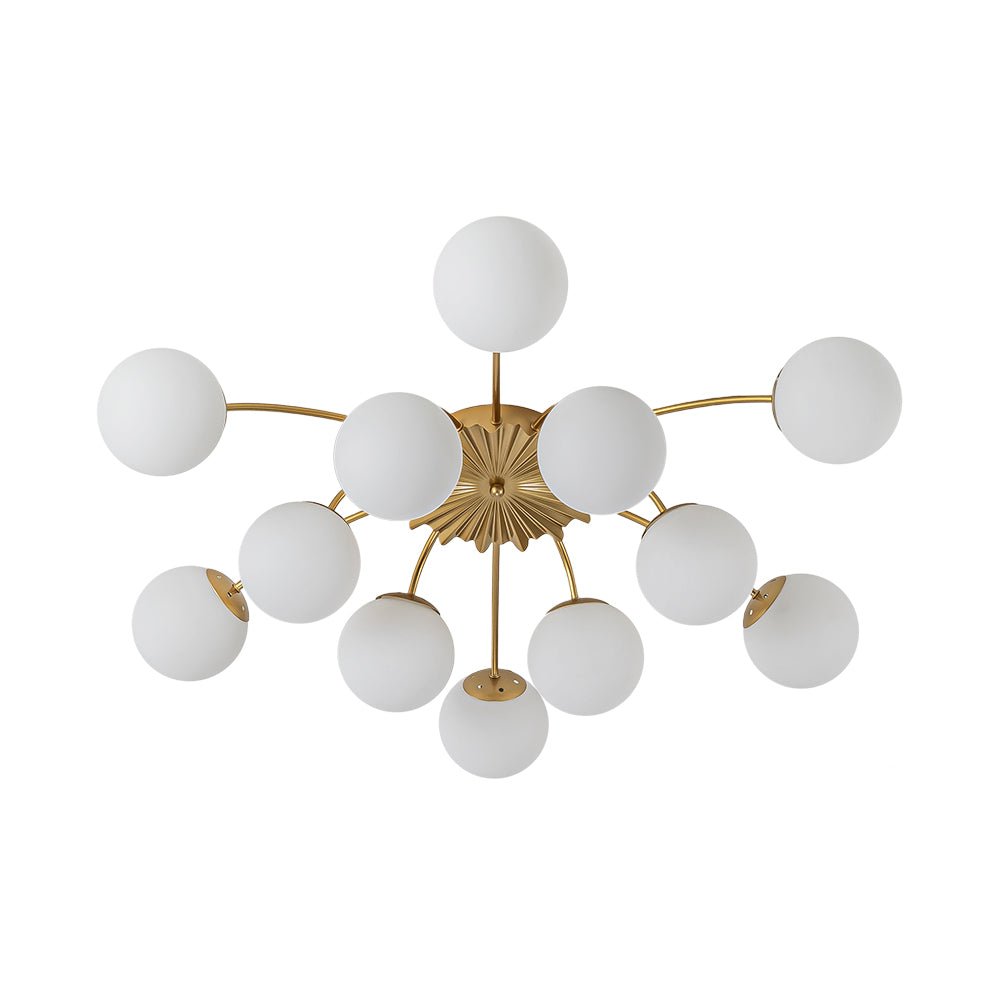 Lumina Modern Glass Chandelier - Lamp Copper