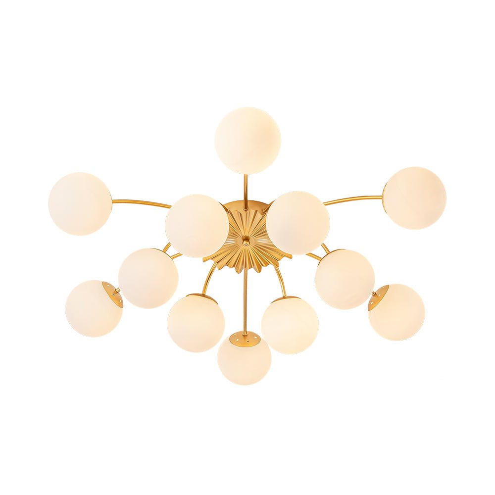 Lumina Modern Glass Chandelier - Lamp Copper