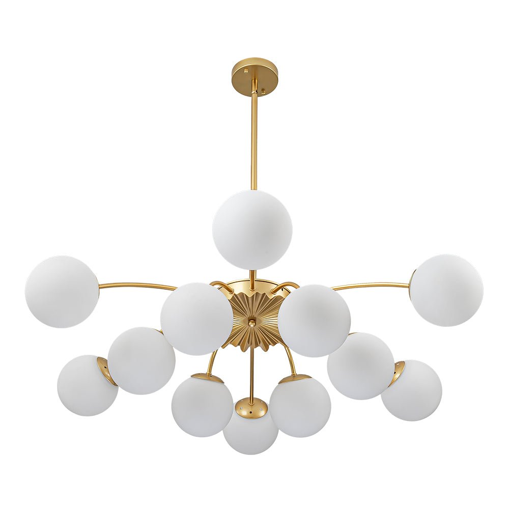 Lumina Modern Glass Chandelier - Lamp Copper