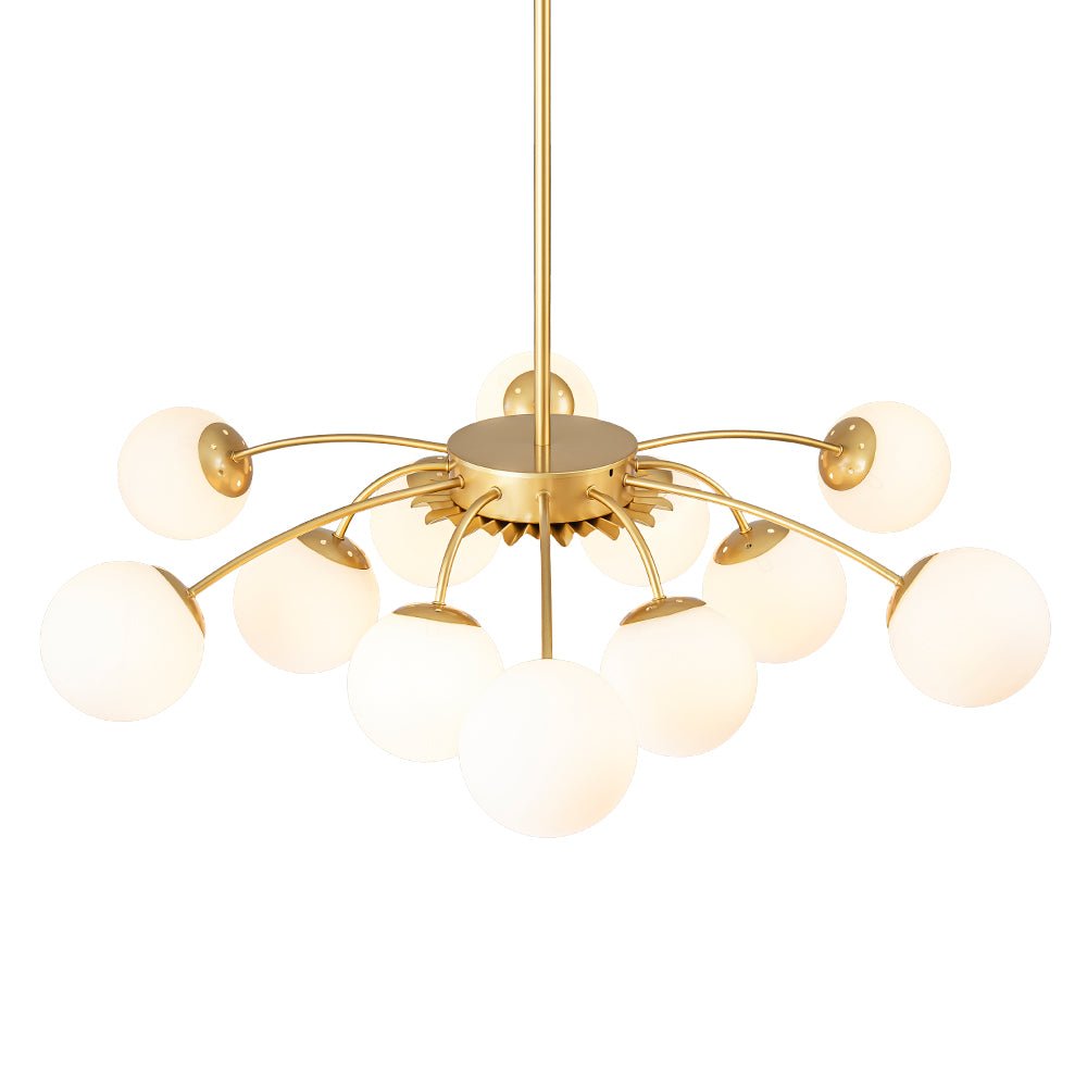 Lumina Modern Glass Chandelier - Lamp Copper
