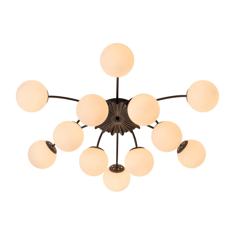 Lumina Modern Glass Chandelier - Lamp Copper