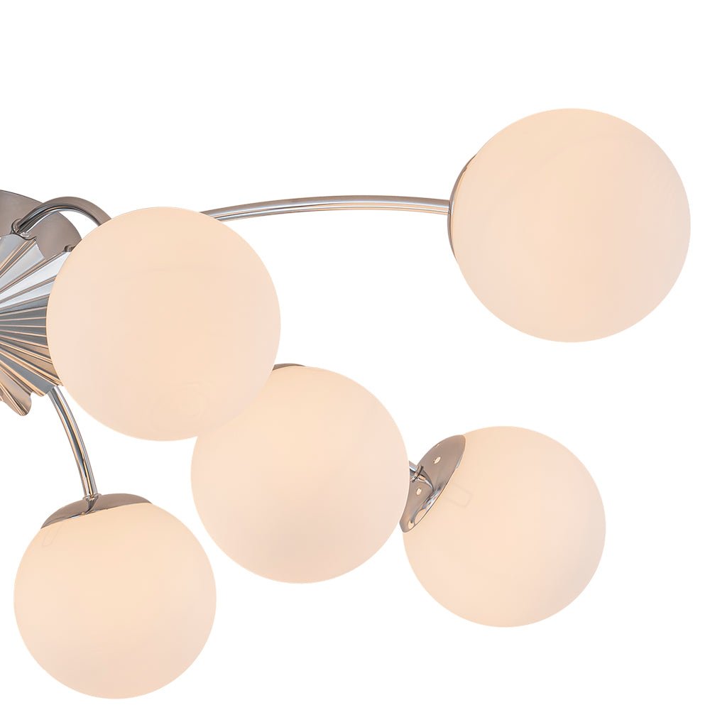 Lumina Modern Glass Chandelier - Lamp Copper