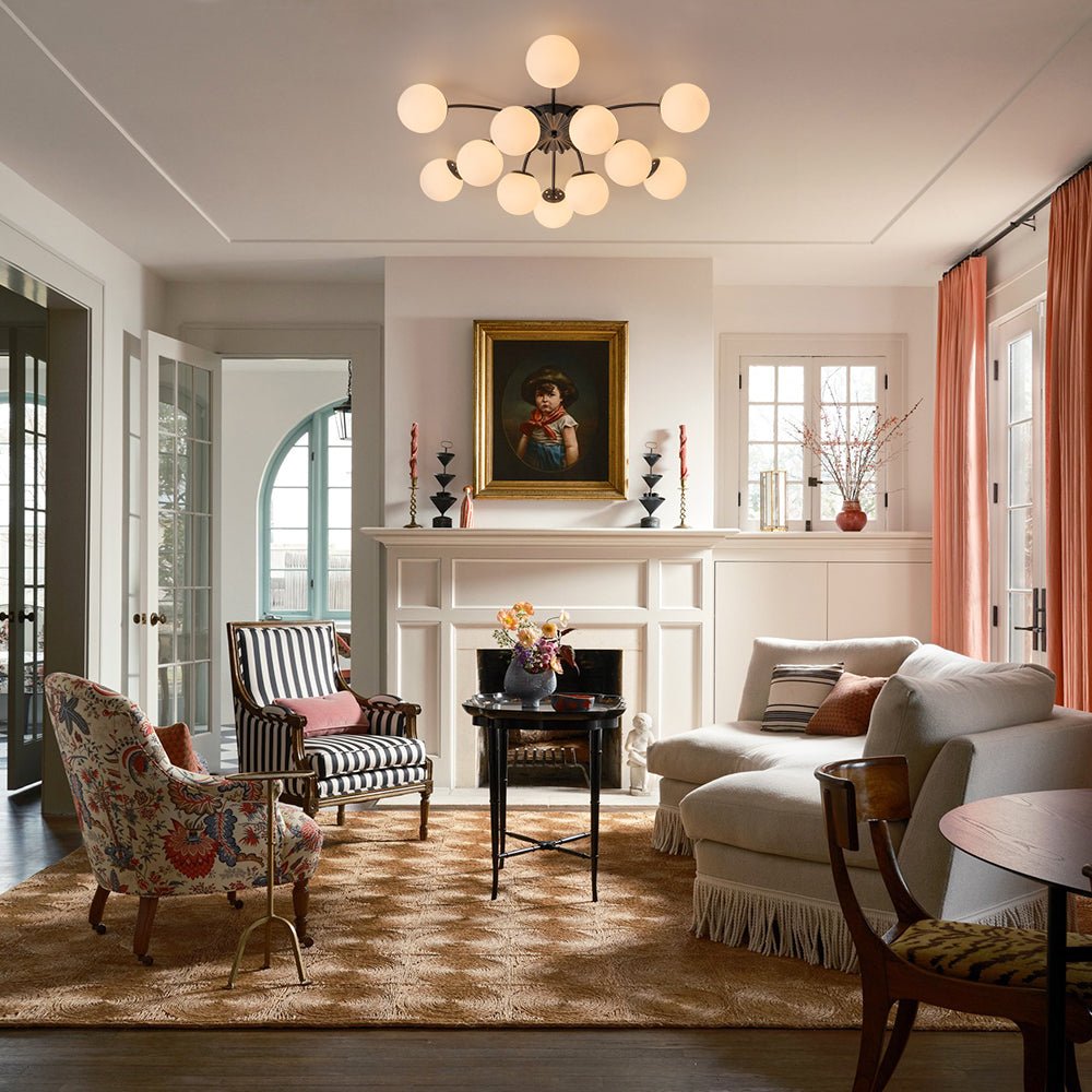 Lumina Modern Glass Chandelier - Lamp Copper