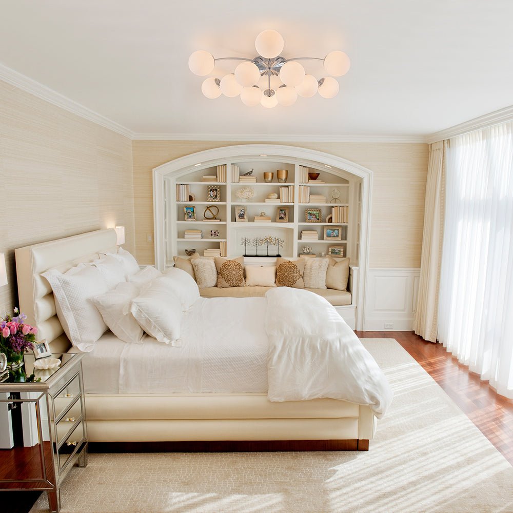 Lumina Modern Glass Chandelier - Lamp Copper