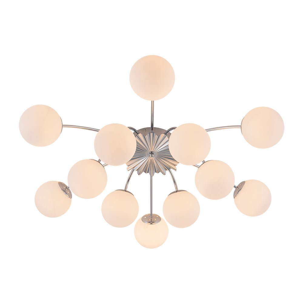 Lumina Modern Glass Chandelier - Lamp Copper