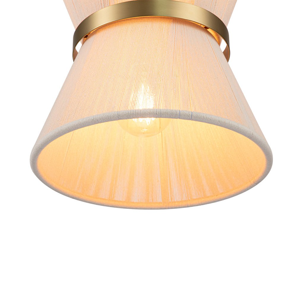 Valina Modern Metal Rope Pendant Light - Lamp Copper