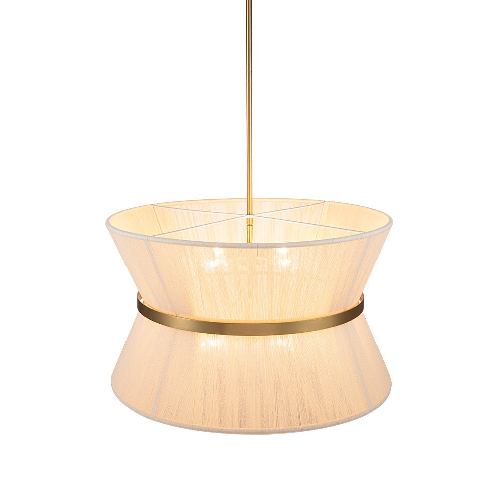 Valina Modern Metal Rope Pendant Light - Lamp Copper