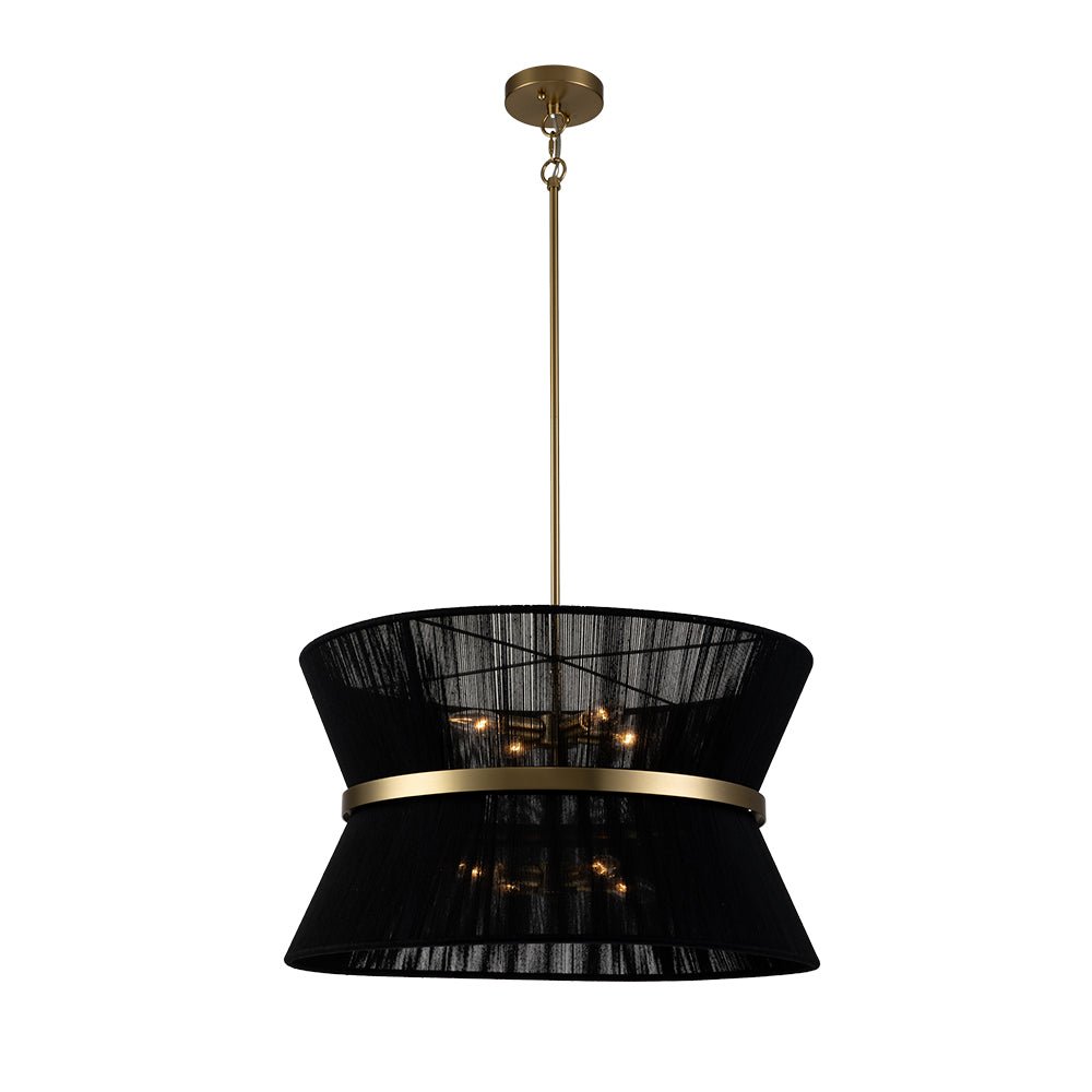 Valina Modern Metal Rope Pendant Light - Lamp Copper
