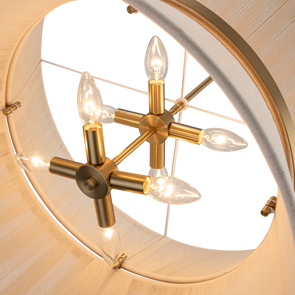 Valina Modern Metal Rope Pendant Light - Lamp Copper