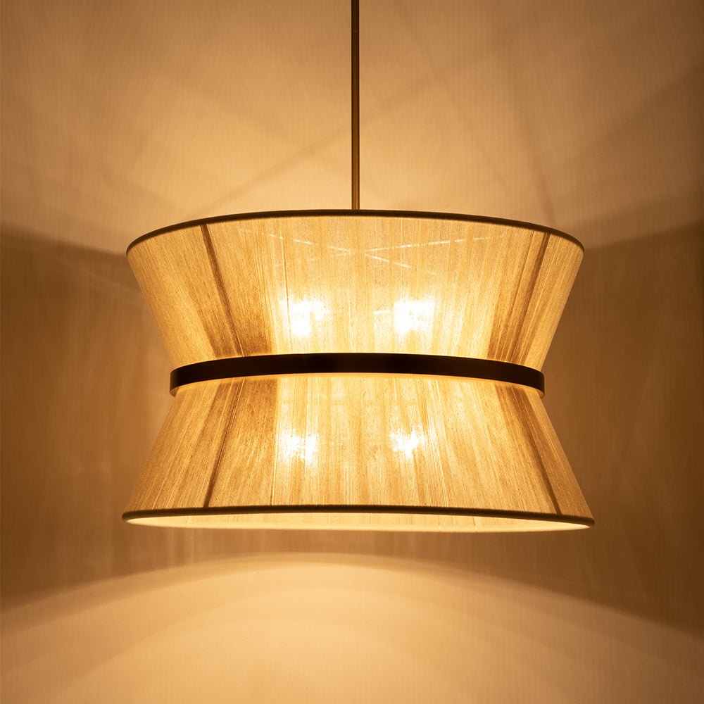 Valina Modern Metal Rope Pendant Light - Lamp Copper