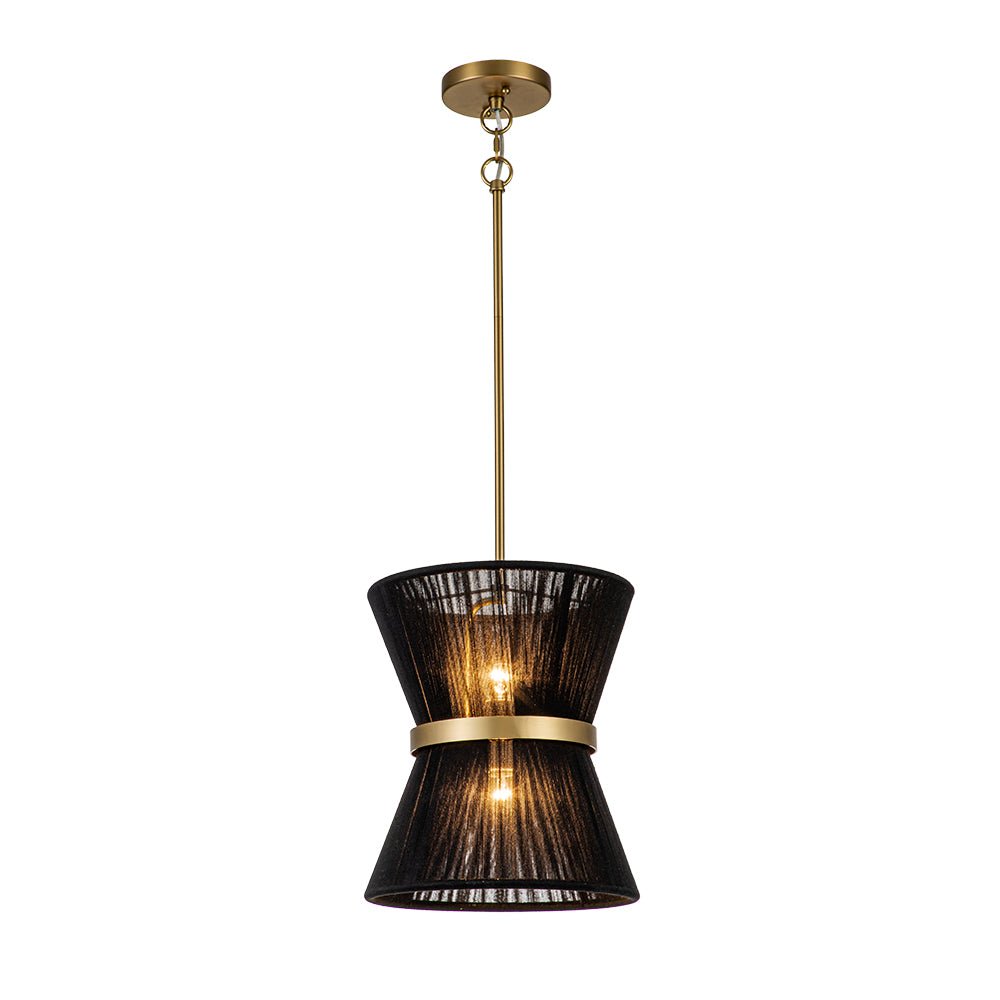 Valina Modern Metal Rope Pendant Light - Lamp Copper