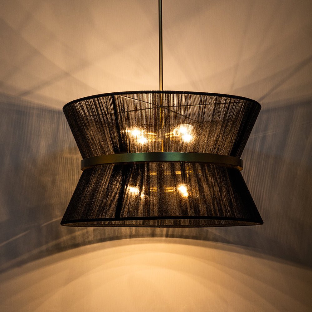 Valina Modern Metal Rope Pendant Light - Lamp Copper