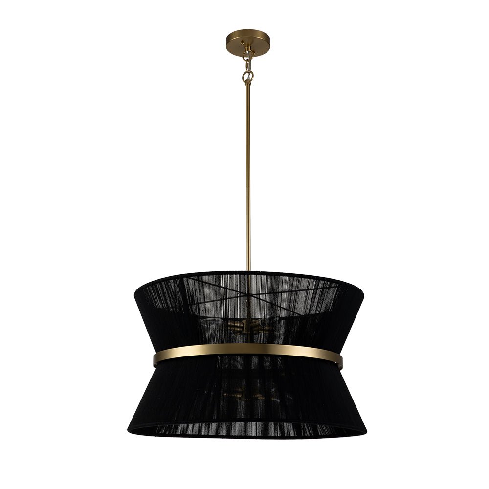 Valina Modern Metal Rope Pendant Light - Lamp Copper