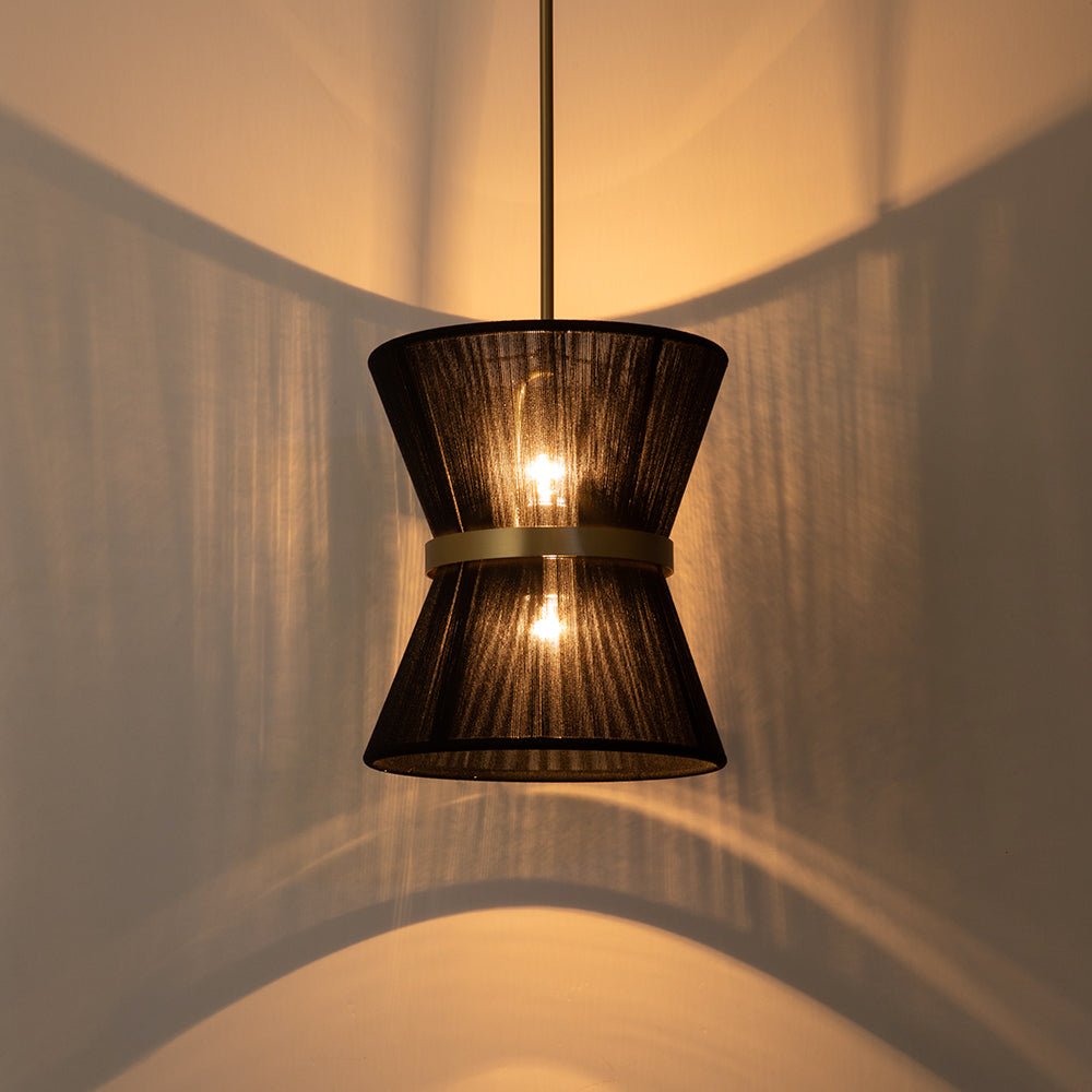 Valina Modern Metal Rope Pendant Light - Lamp Copper