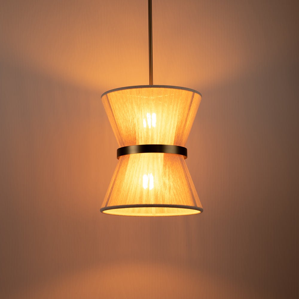 Valina Modern Metal Rope Pendant Light - Lamp Copper