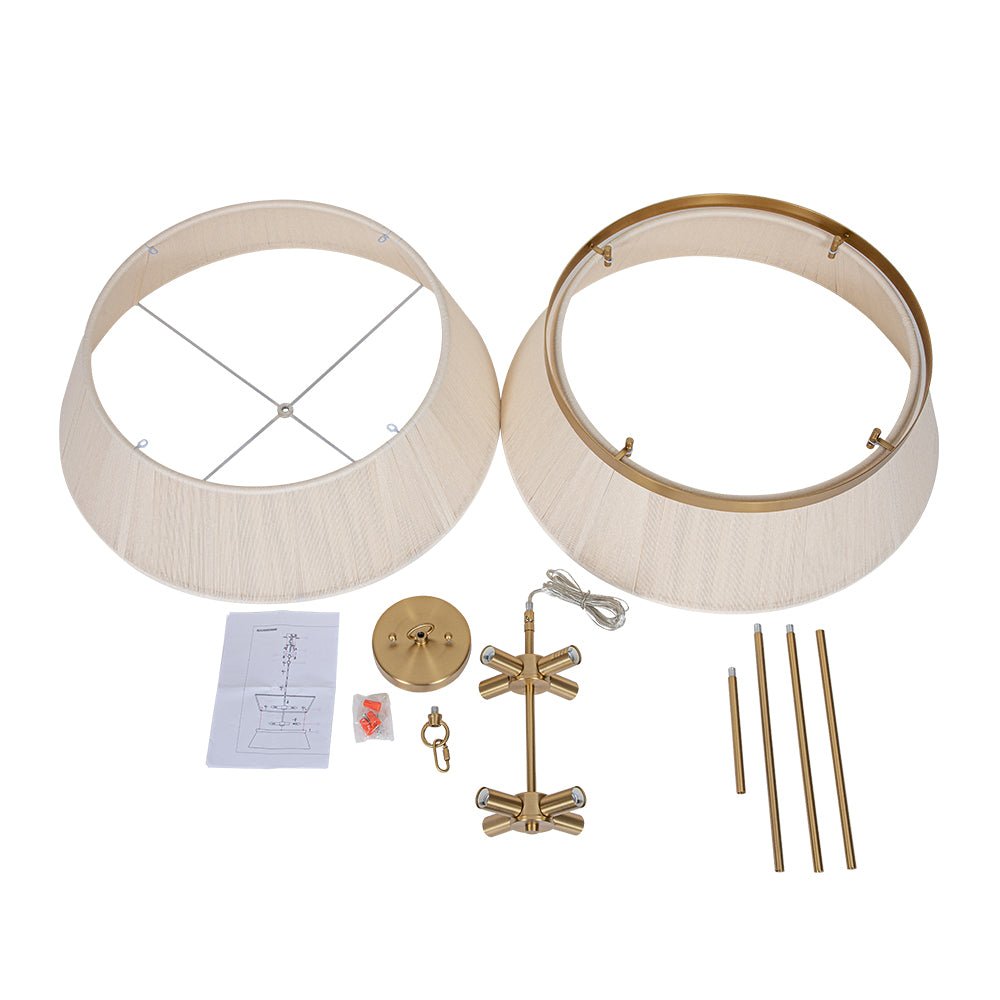 Valina Modern Metal Rope Pendant Light - Lamp Copper