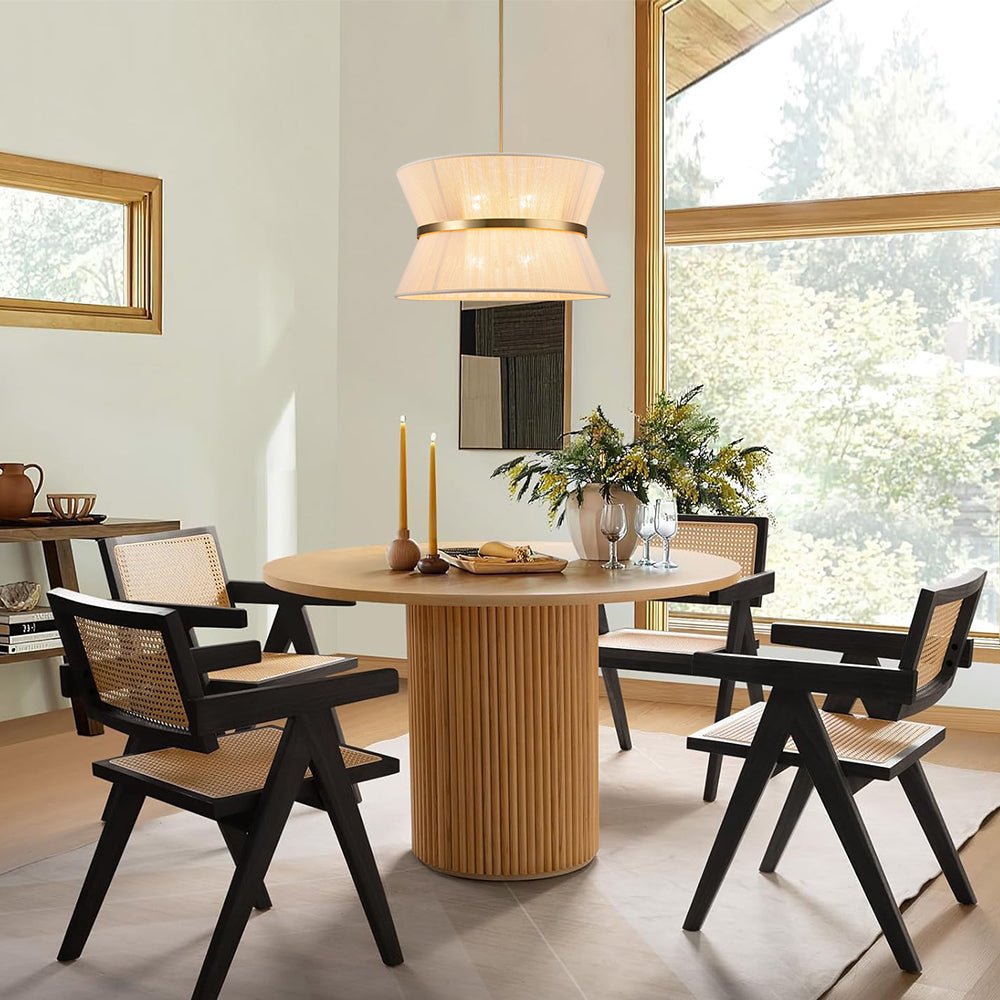 Valina Modern Metal Rope Pendant Light - Lamp Copper