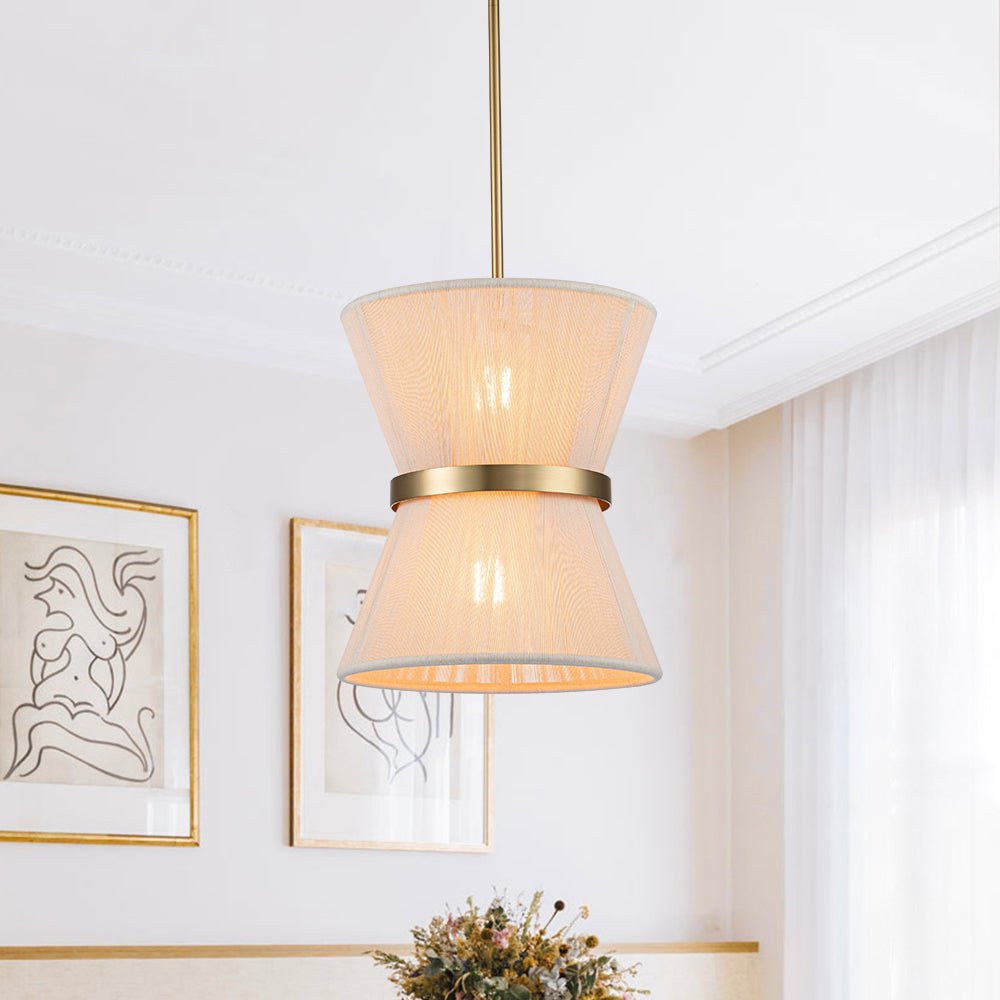 Valina Modern Metal Rope Pendant Light - Lamp Copper
