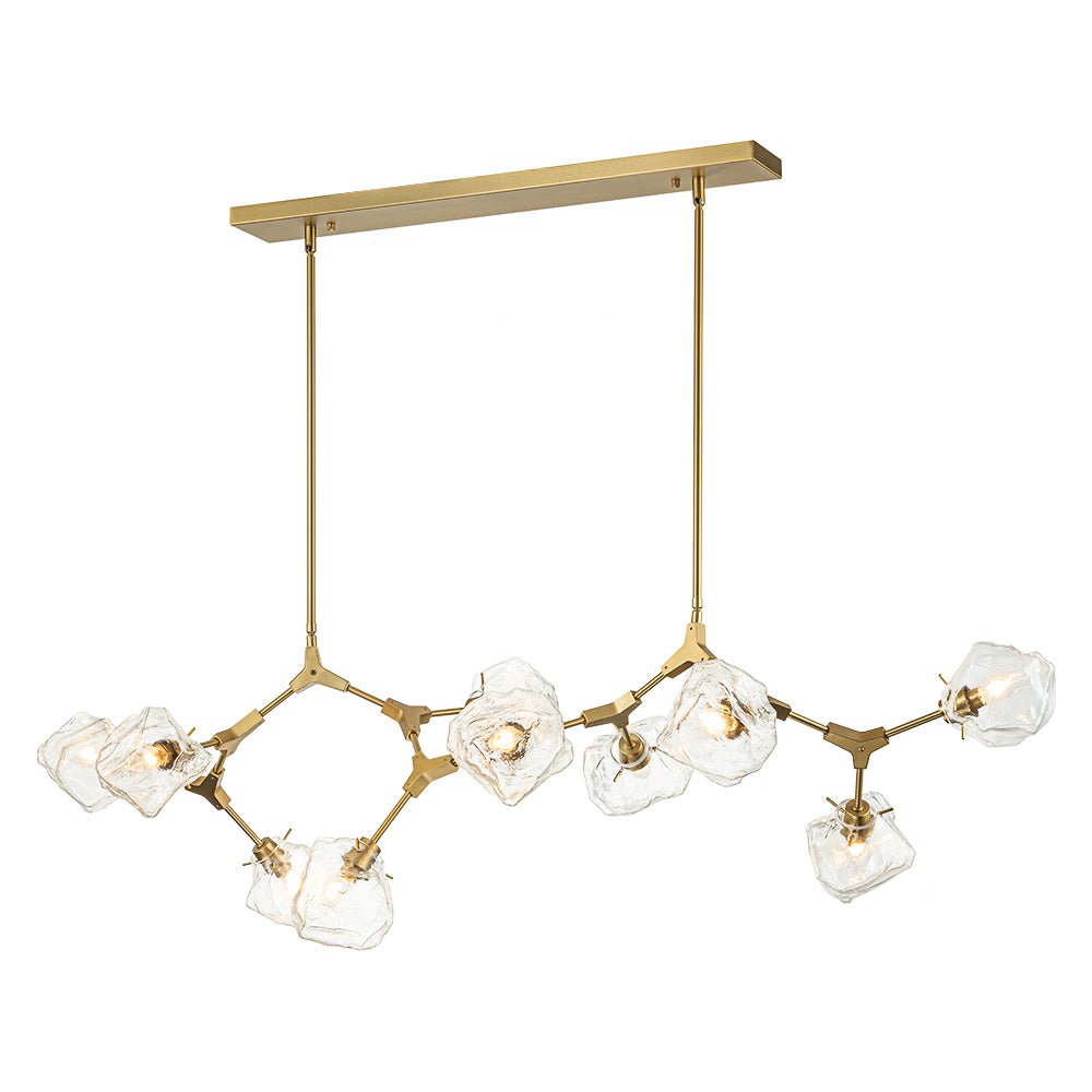 Ostunix Branch Frozen Ice Style Glass Pendant - Lamp Copper