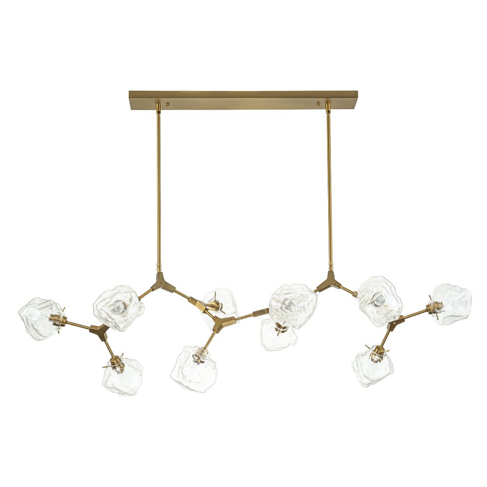 Ostunix Branch Frozen Ice Style Glass Pendant - Lamp Copper