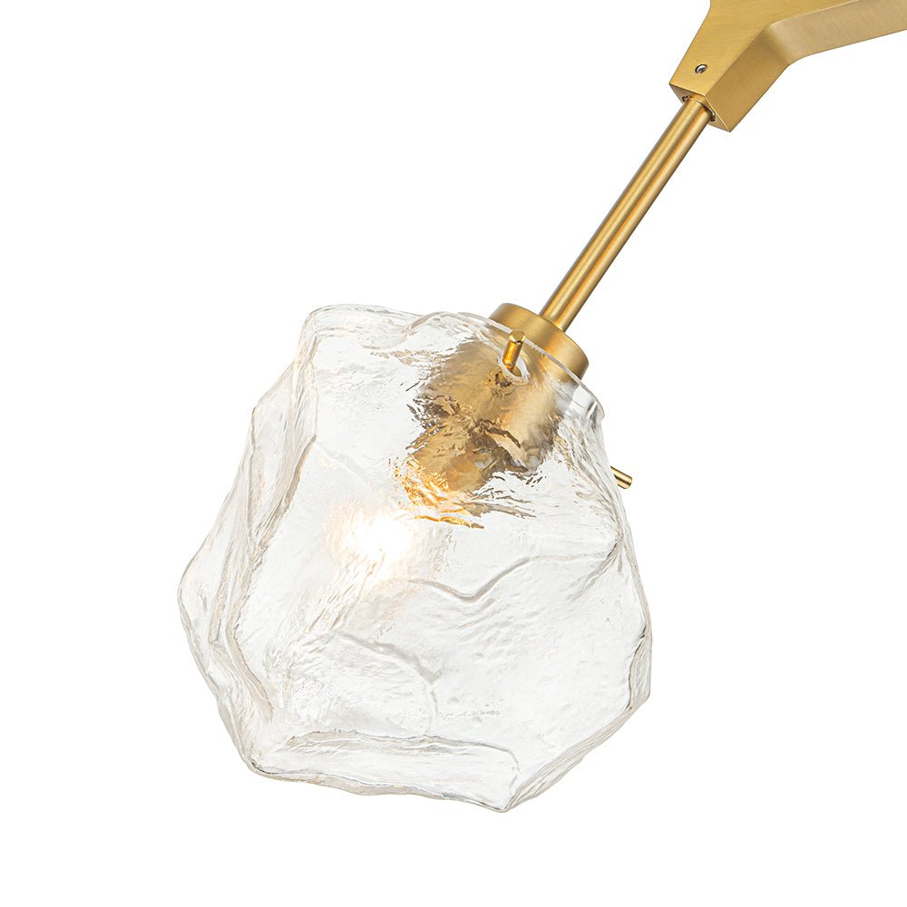 Ostunix Branch Frozen Ice Style Glass Pendant - Lamp Copper