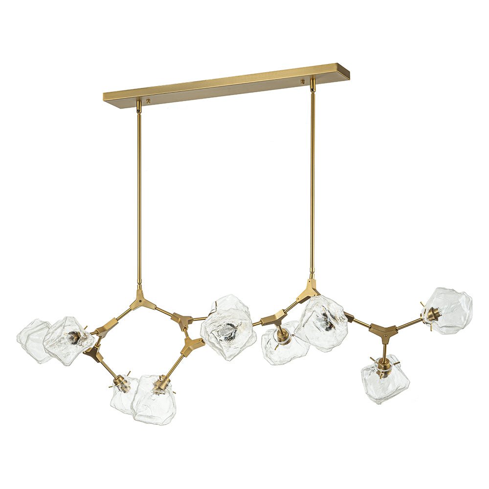 Ostunix Branch Frozen Ice Style Glass Pendant - Lamp Copper