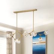 Ostunix Branch Frozen Ice Style Glass Pendant - Lamp Copper