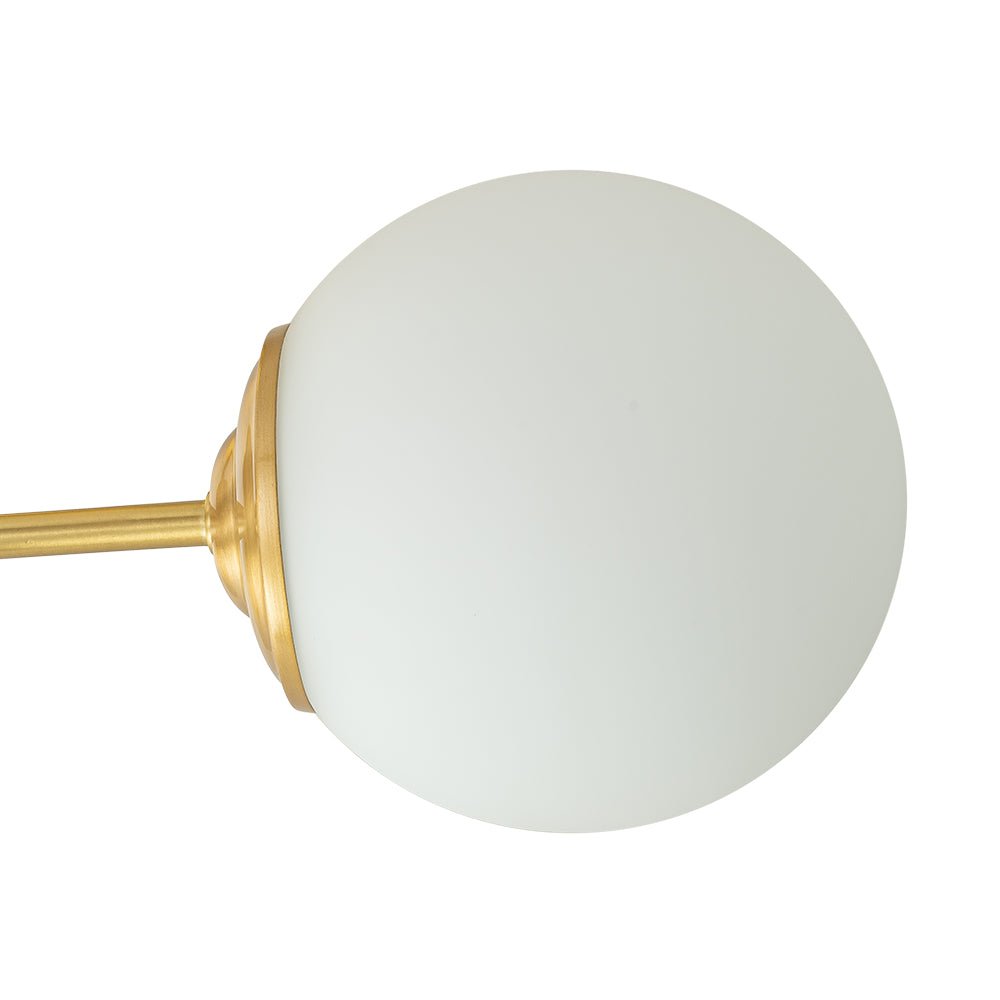Blikari Modern Brass Opal Glass Semi Flush Mount - Lamp Copper