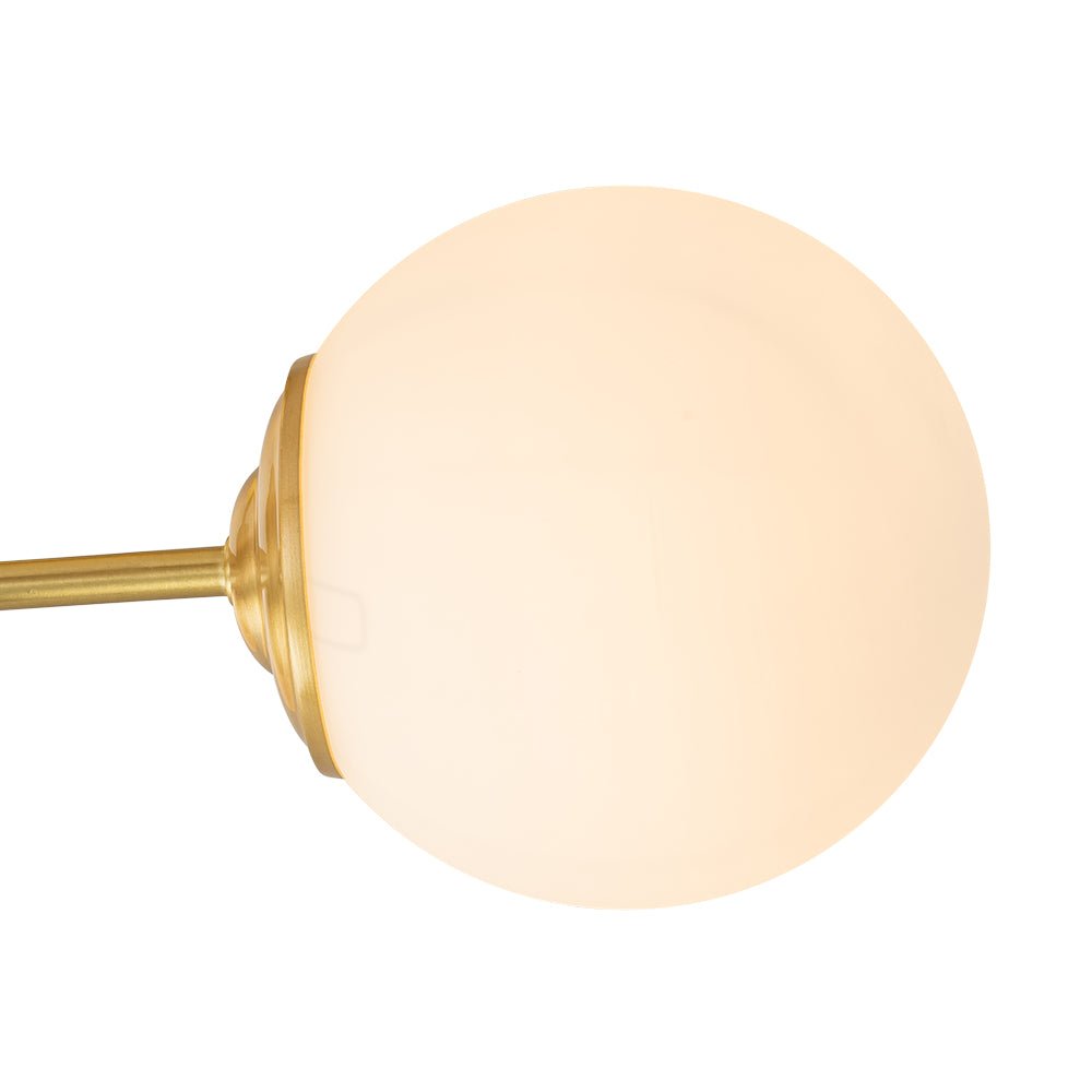 Blikari Modern Brass Opal Glass Semi Flush Mount - Lamp Copper