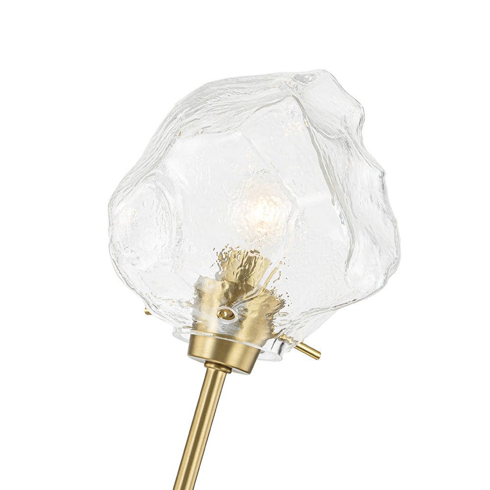 Vatnun Organic Branch Frozen Ice Style Glass Chandelier - Lamp Copper